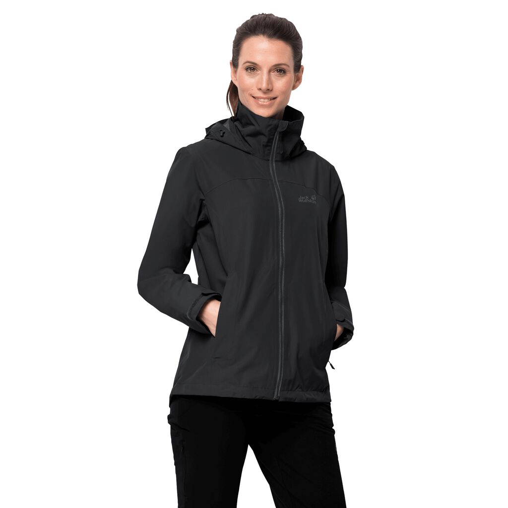 Jack Wolfskin EVANDALE Vestes Femme Noir - YOGNSMZ-53